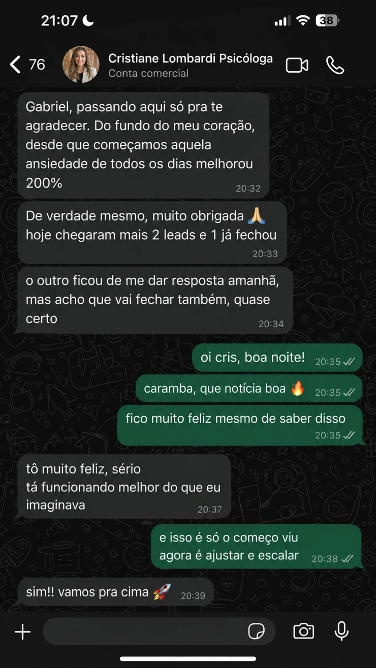 Depoimento Cristiane Lombardi